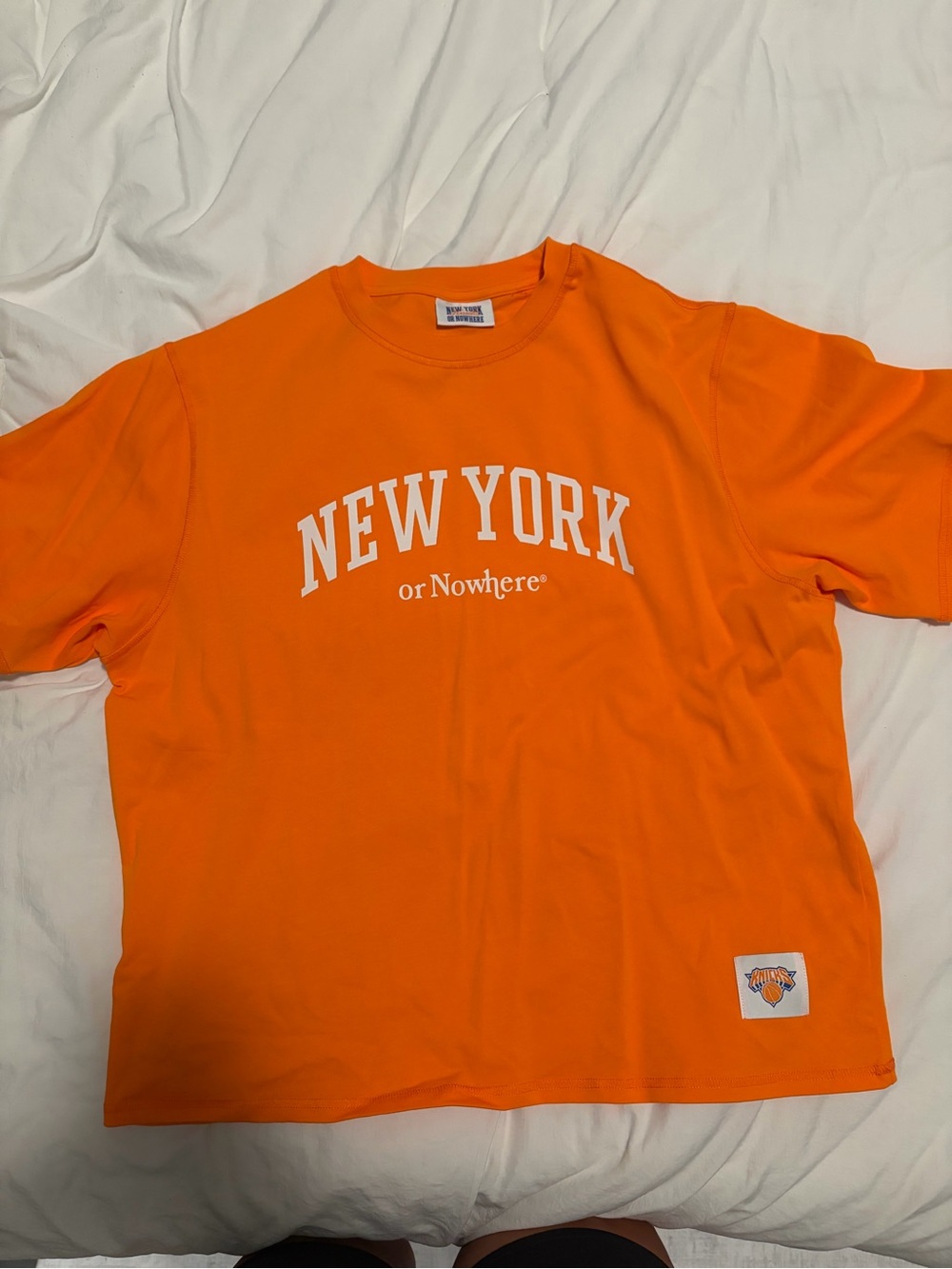 NEW YORK Orange Graphic Crew Tee